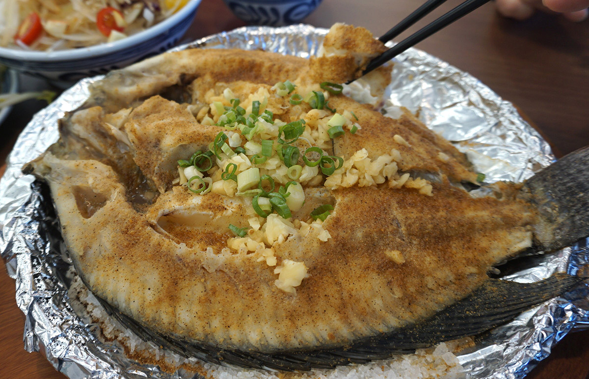 屏東美食餐廳蔥蔥鵝-烤魚