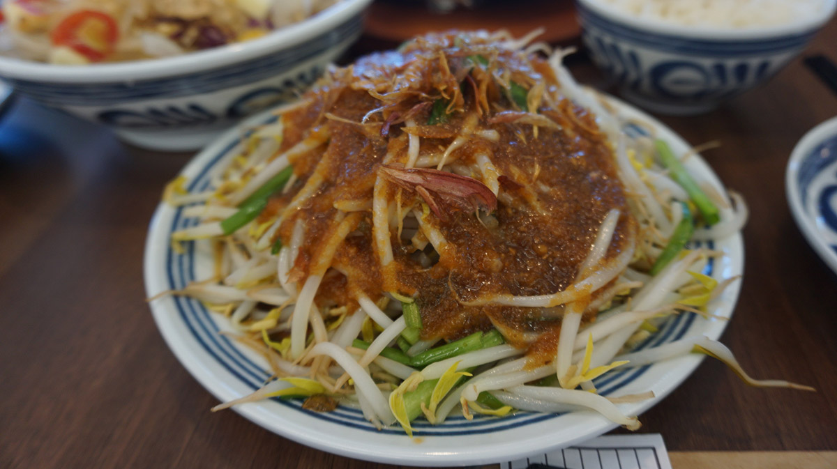 屏東美食餐廳蔥蔥鵝-鵝油韭菜豆芽